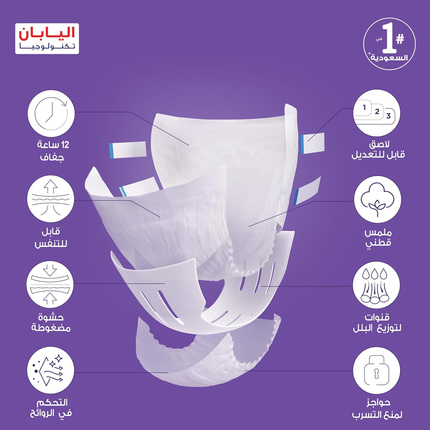 Lifree Compressed Adult Diaper Tape, XL Size, 8 Cup Absorbency, Regular Pack, 9 Pieces