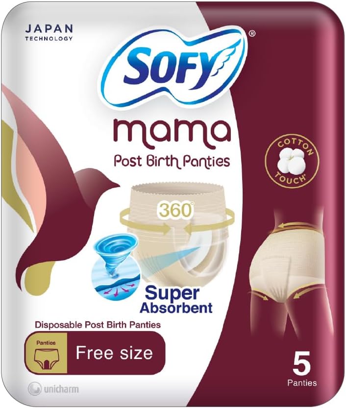 Sofy Mama Post-Birth Panties, Pack of 5 Pants