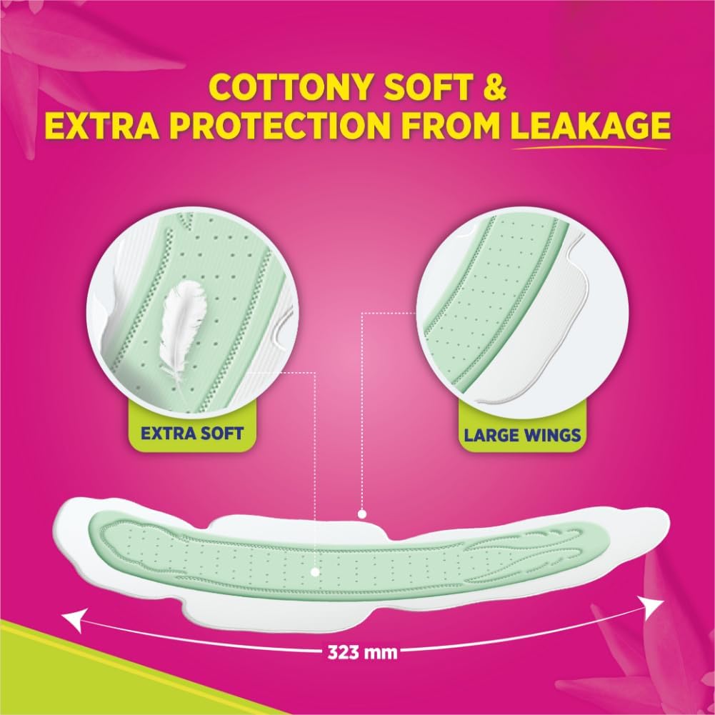 Sofy 99.9% Sanitary Pads - 44 Pads (Super XL Plus) - 323mm