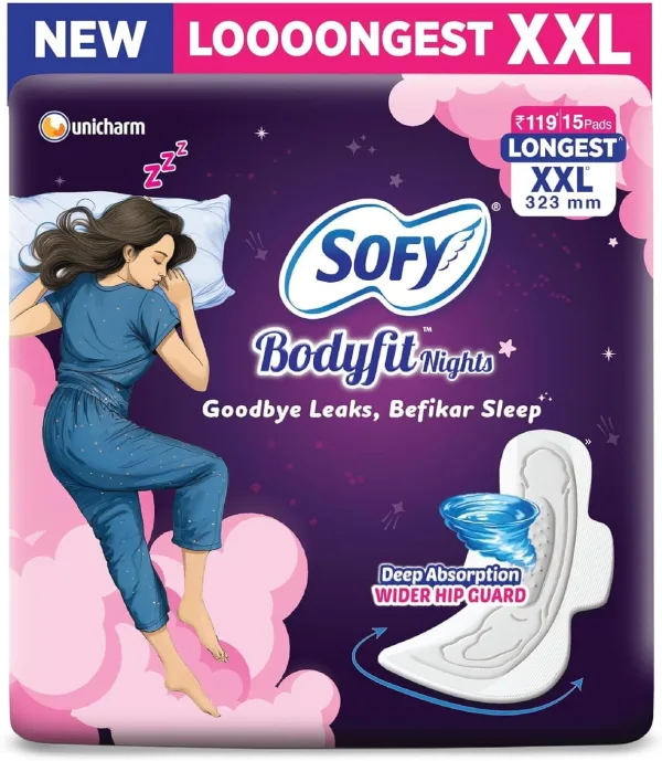 Sofy Cool Super Value Pack Sanitary Pads, XL, 54 Count
