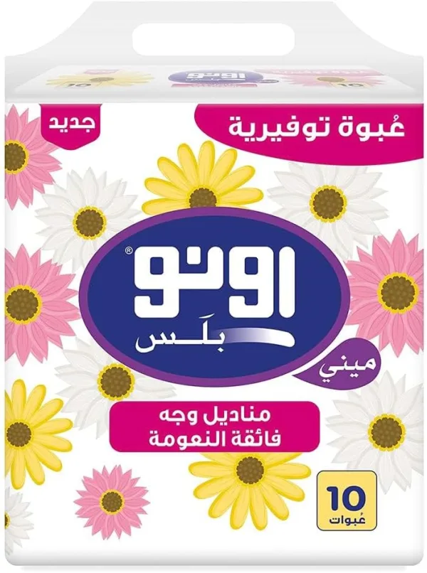 Uno PlUS Mini Facial Tissue Soft Pack 180 Sheets, 10 Pieces - Pack Of 1