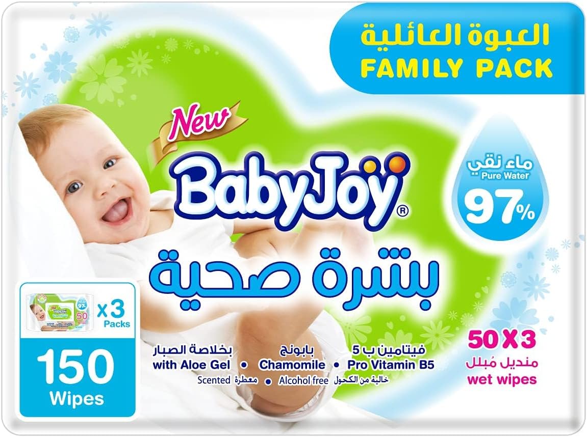 Babyjoy Healthy Skin, 3X50, 150 Baby Wet Wipes