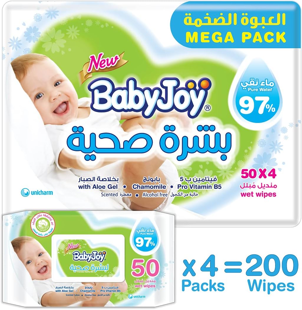 Babyjoy Healthy Skin, 24X50, 1200 Baby Wet Wipes