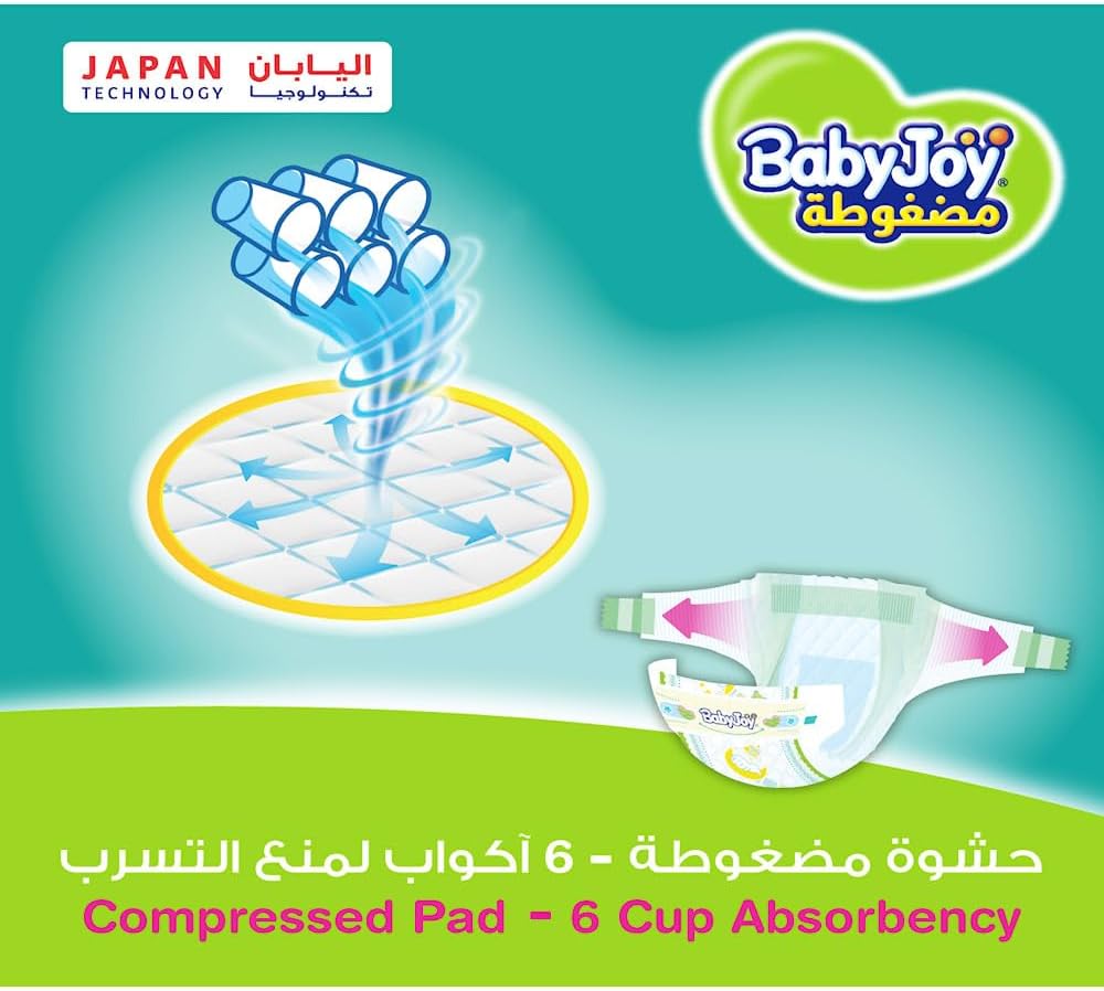 BabyJoy Junior Compressed Diapers Set 7-Pieces, 2X-Large