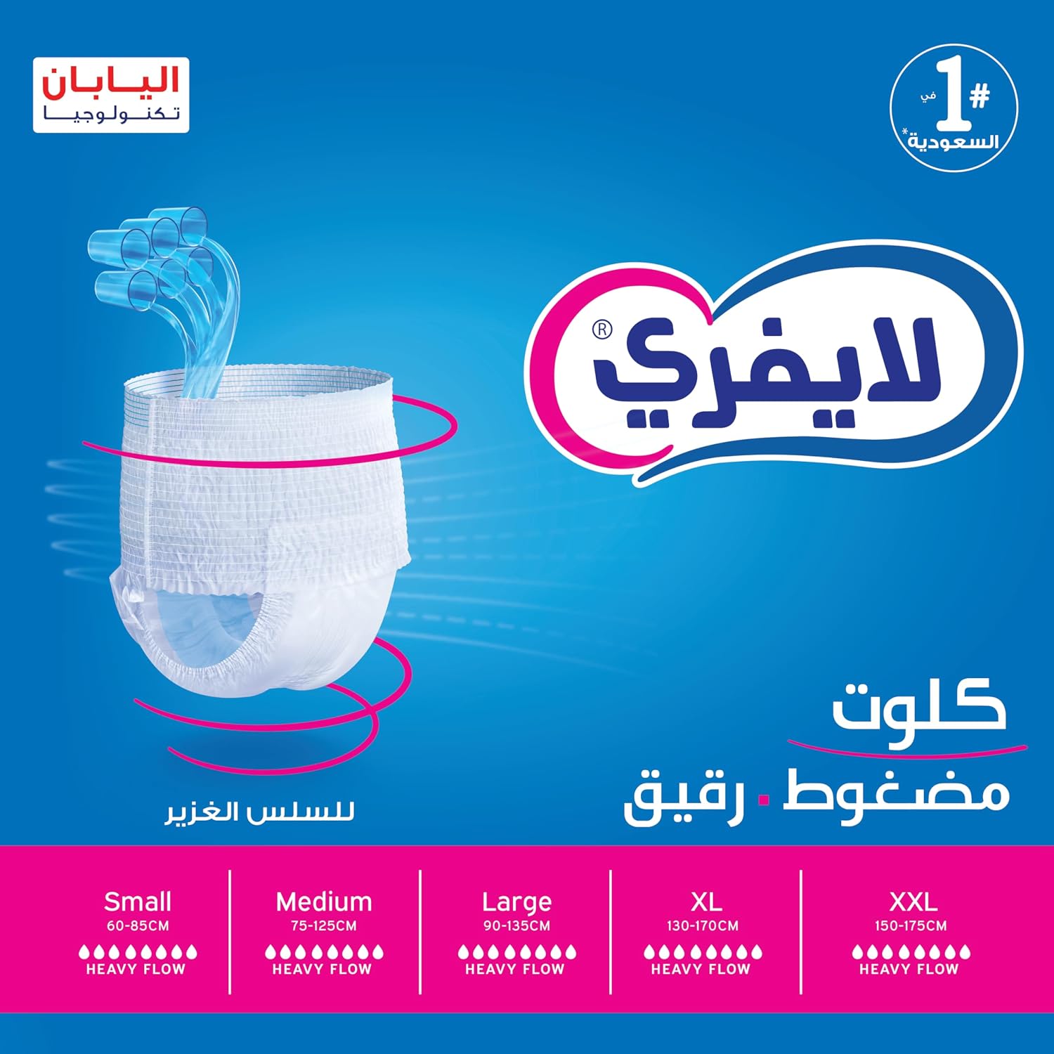 Lifree Adult Diaper Slim Culotte Super Absorbent Package , Small 20 Pads